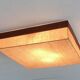 Mid-Century Minimalist Cocoon Ceiling Lamp in Teak, 1960s