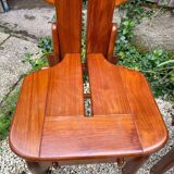 Suite de 4 chaises en teck massif en teck massif