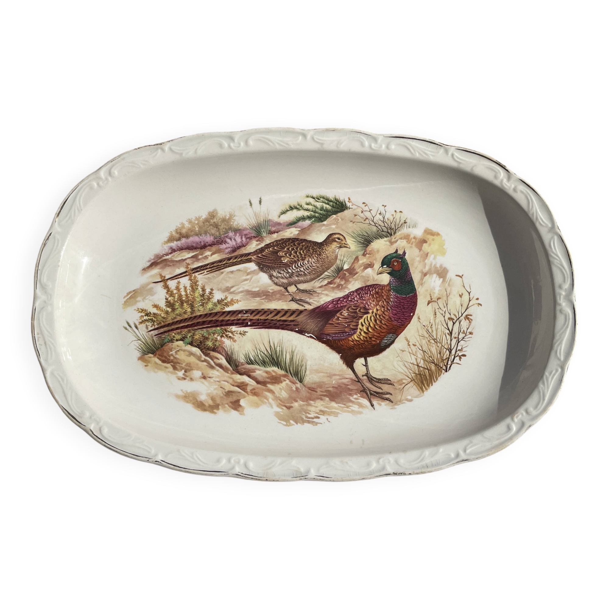 Grand plat ancien ovale