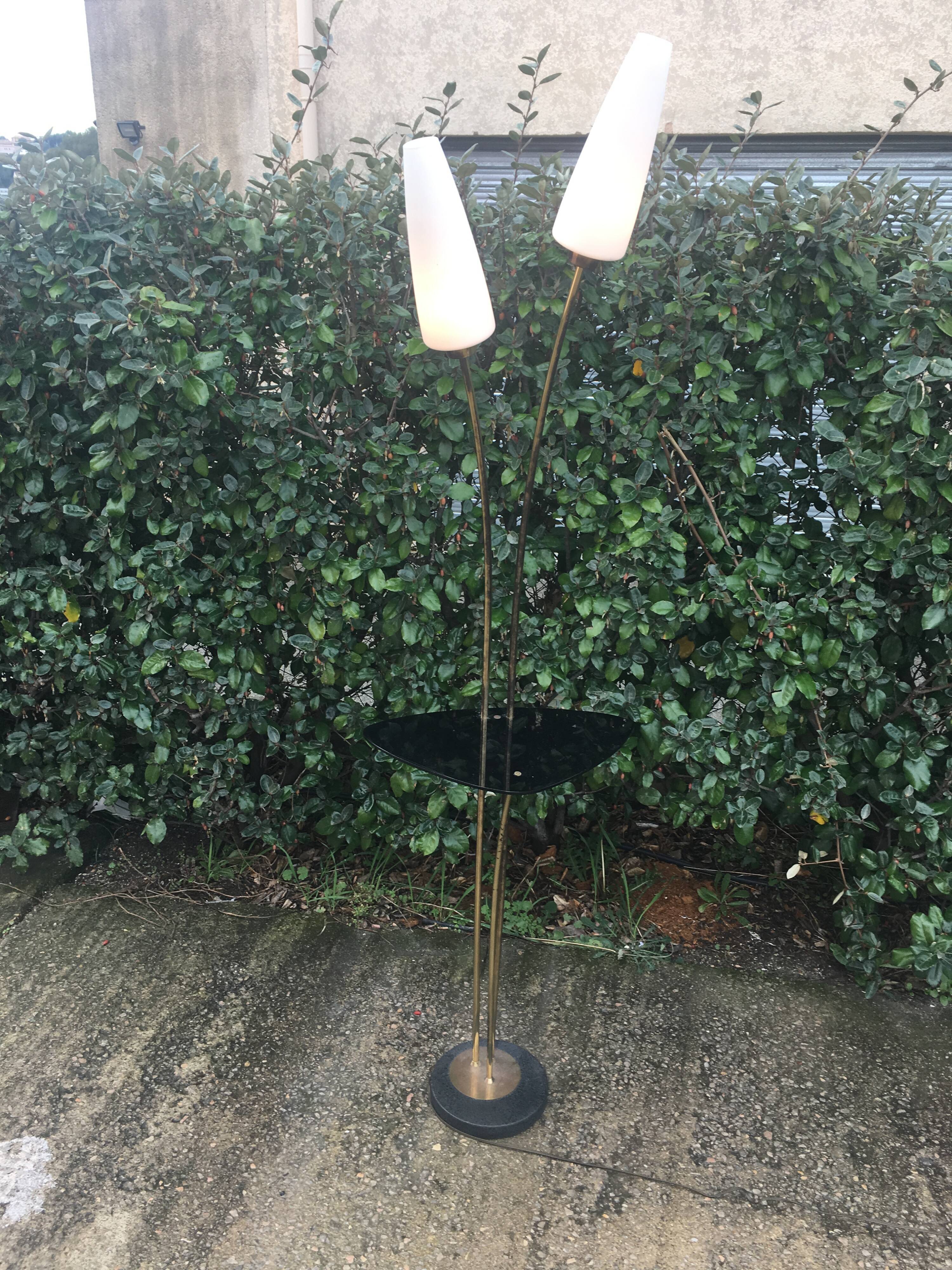Floor lamp 50s brass