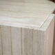 Table basse œil en travertin 1970