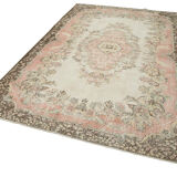 Handmade Decorative Oriental Beige Carpet 193 cm x 302 cm - 25049