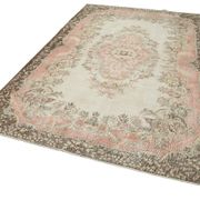 Handmade Decorative Oriental Beige Carpet 193 cm x 302 cm - 25049