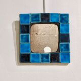 Miroir mural en céramique émaillé, 23.5 cm de Mithé Espelt