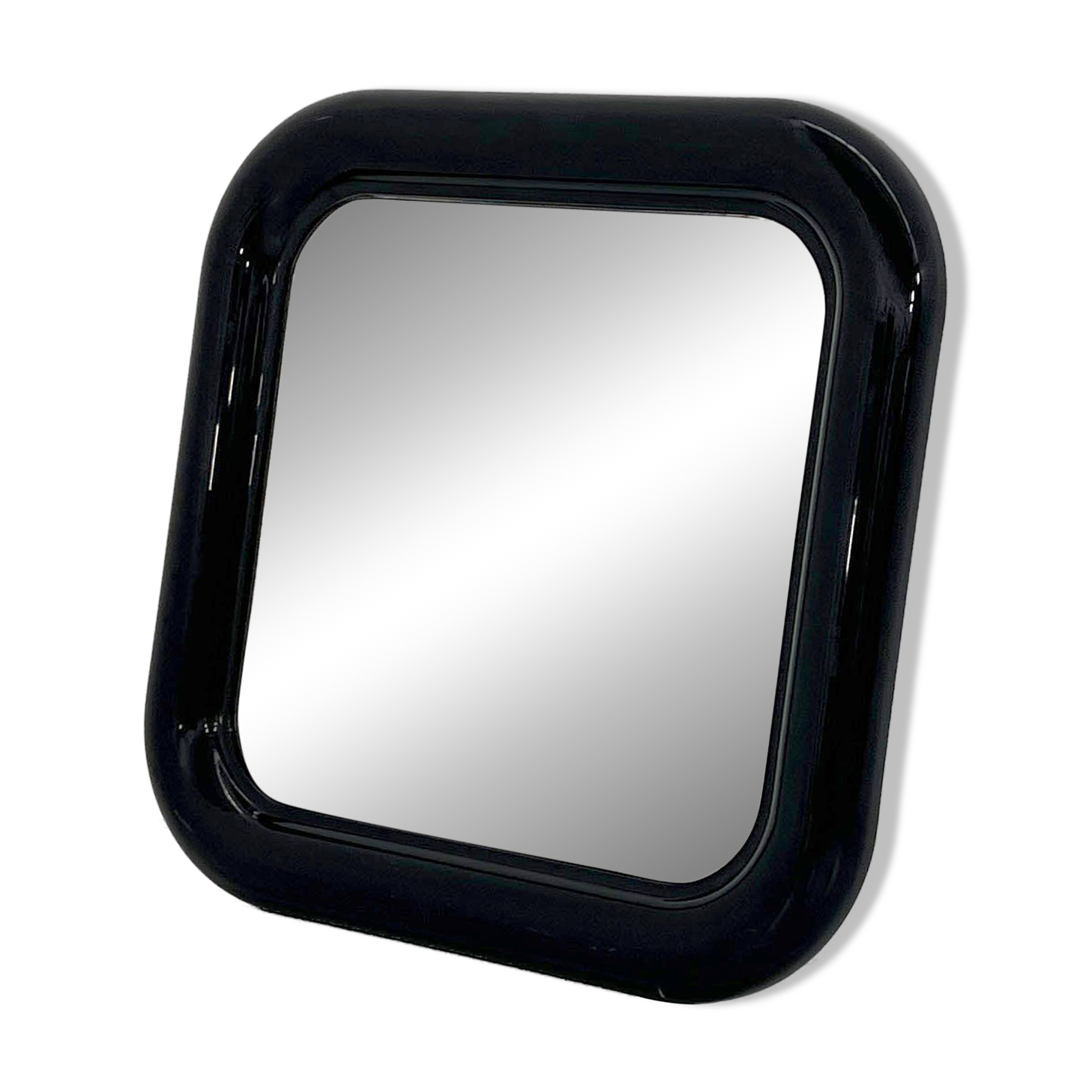 Miroir Delfo Noir par Sergio Mazza pour Artemide, 1960