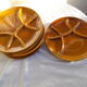 Set of 6 compartment plates