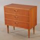Vintage chest of drawers 3 drawers spindle feet Denmark
