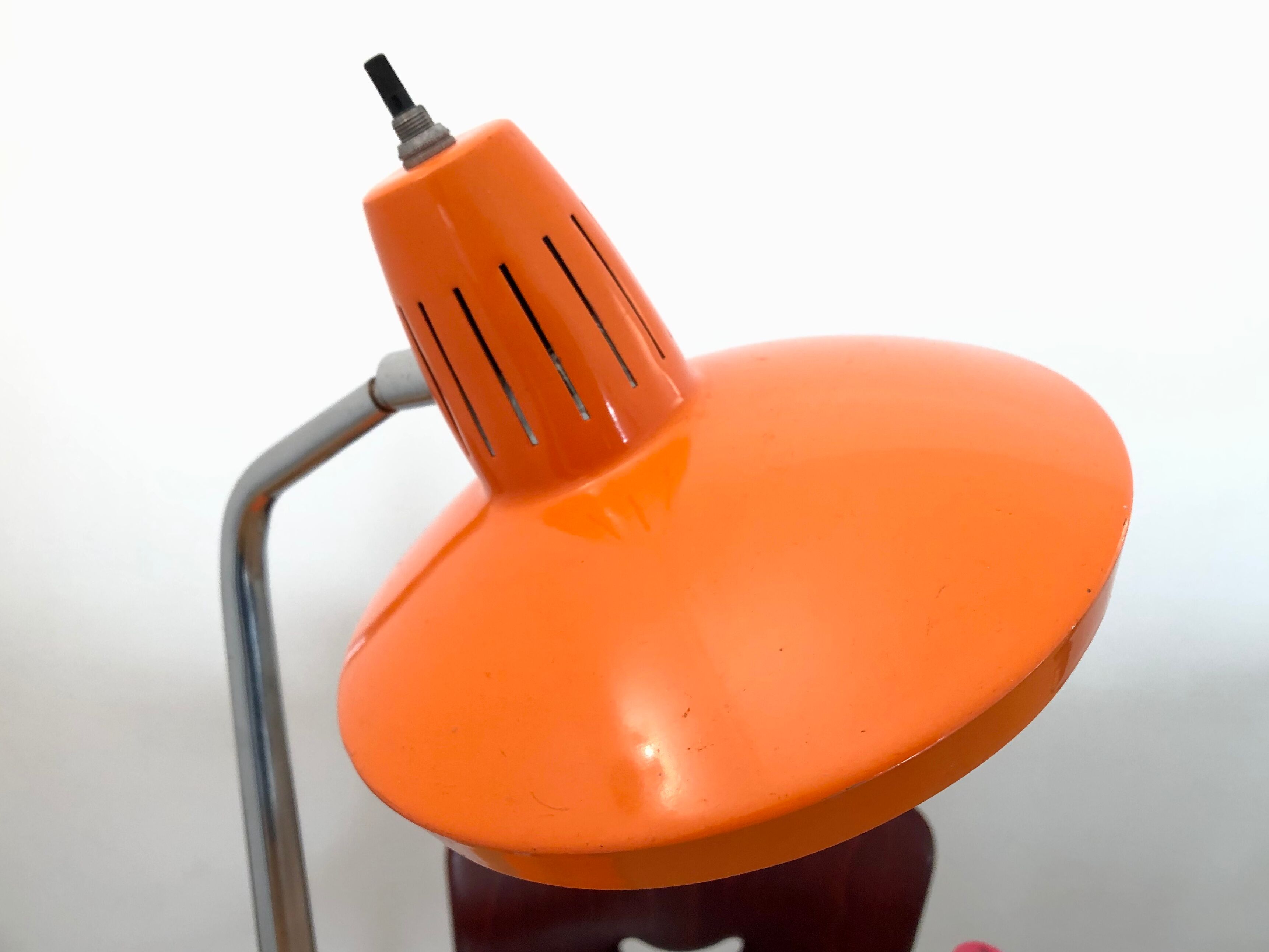 Fase Madrid office lamp vintage design 70s orange
