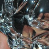 Vide-poche mortier et pilon en cristal daum signé design moderniste