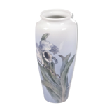 Royal Copenhagen Porcelain Vase painted with the trumpet flower.