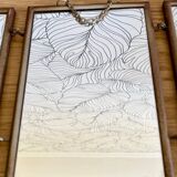 Triptych barber's mirror