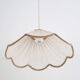 Suspension in a solid floral shape Françoise "classic beige"