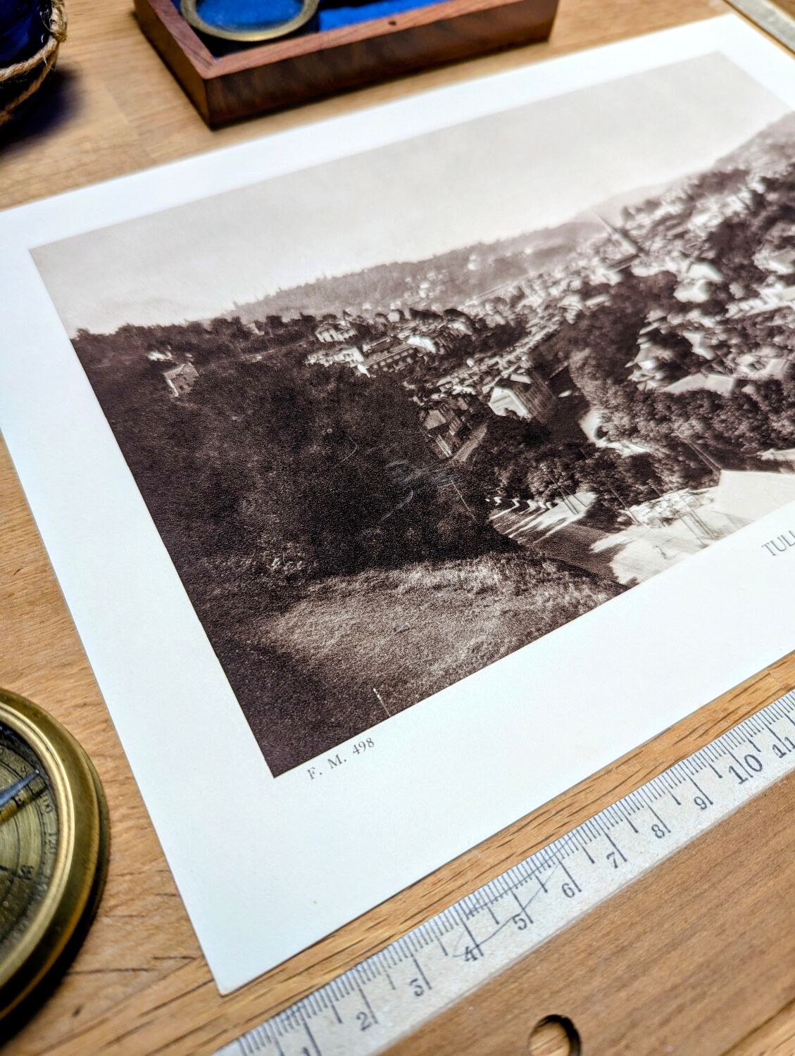 Tulle, Corrèze, photo board printed in 1942.