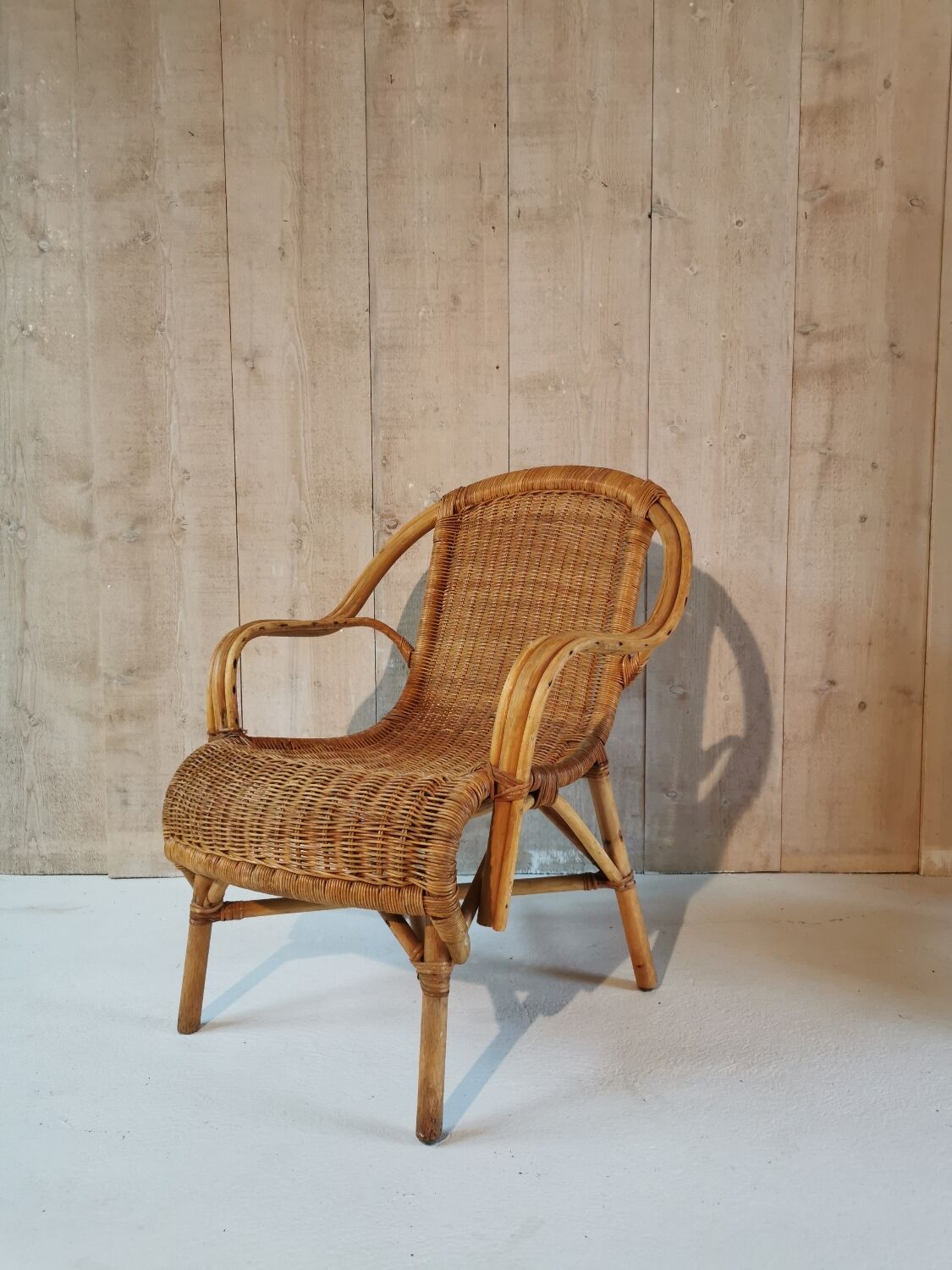 Rattan armchair