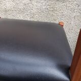 6 scandinavian black and beech chairs