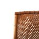 Applique d'angle en osier et bois années 60