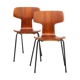 Chaises  'hammer' d' Arne Jacobsen pour Fritz Hansen 60s