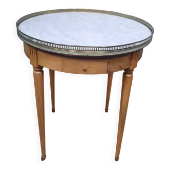 Table plateau marbre dite "bouillotte:"