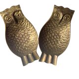 Vintage brass ashtray / pocket emptier – Owl