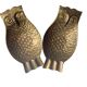 Vintage brass ashtray / pocket emptier – Owl