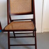 Vintage rattan folding chair