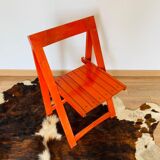 Red folding chair, Italy 1960s