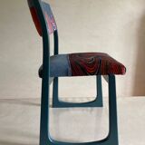 Set of 4 self-chairs with sled base