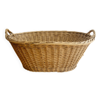 Old wicker laundry rack