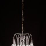 Set of 2 Julia Roberts, Vintage White Murano Chandelier, 1980s