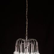 Set of 2 Julia Roberts, Vintage White Murano Chandelier, 1980s