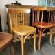 Series of 6 mismatched bistro chairs Mahieu and Luterma
