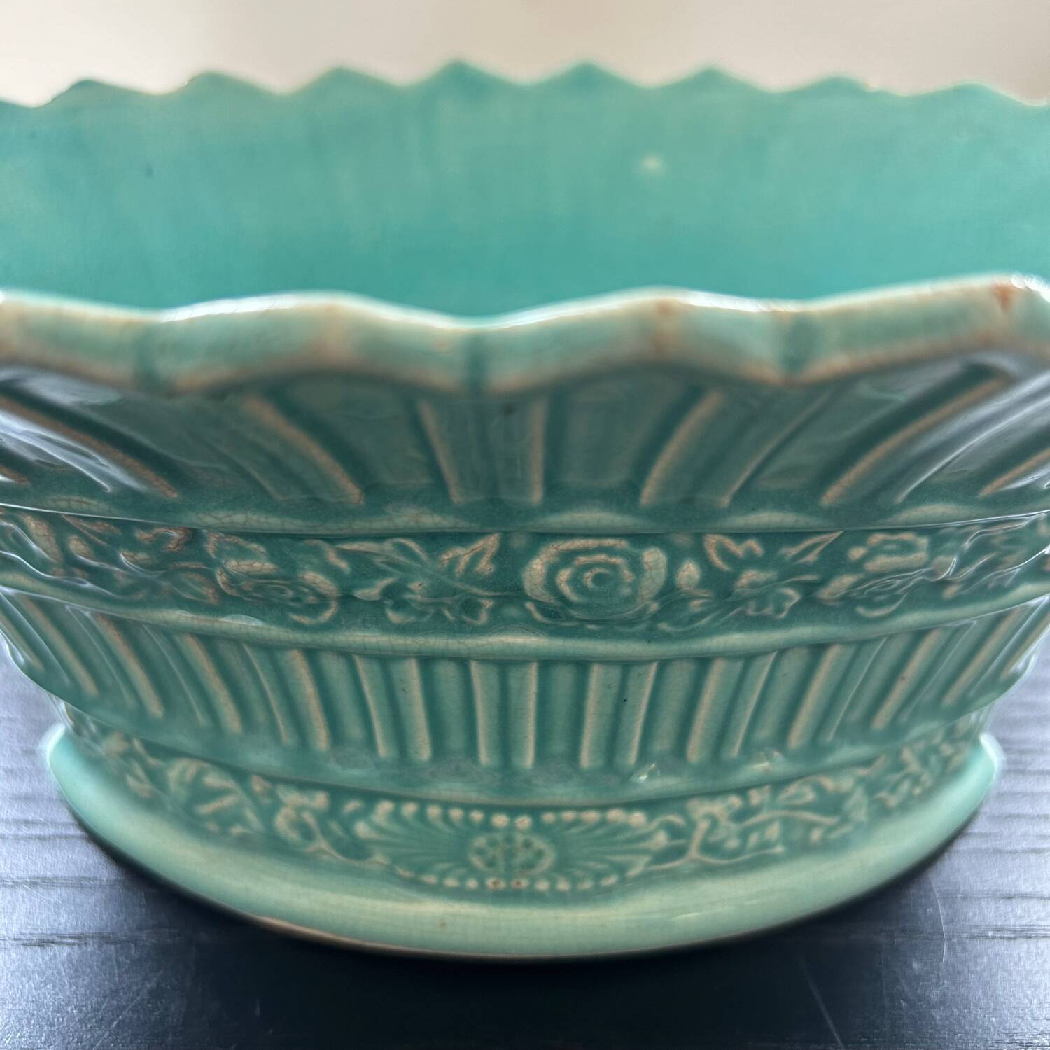 Turquoise slip cup