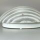 Plafoniere ceiling lamp glass space design lamp 70s