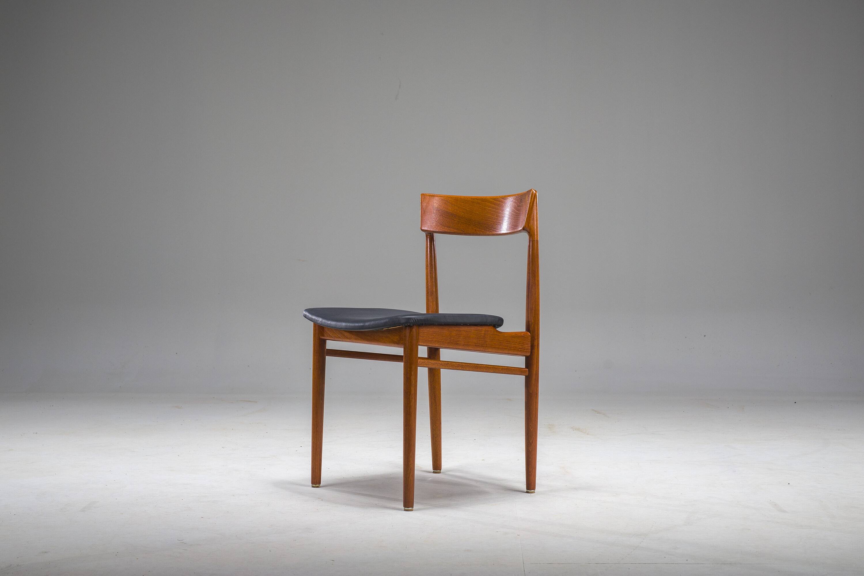 Model 39 Teak Dining Chair by Henry Rosengren Hansen for Brande Møbelindust
