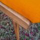 Fauteuil pieds compas design vintage année 50