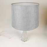 Mid-century Swedish crystal table lamps from Orrefors by Carl Fagerlund.