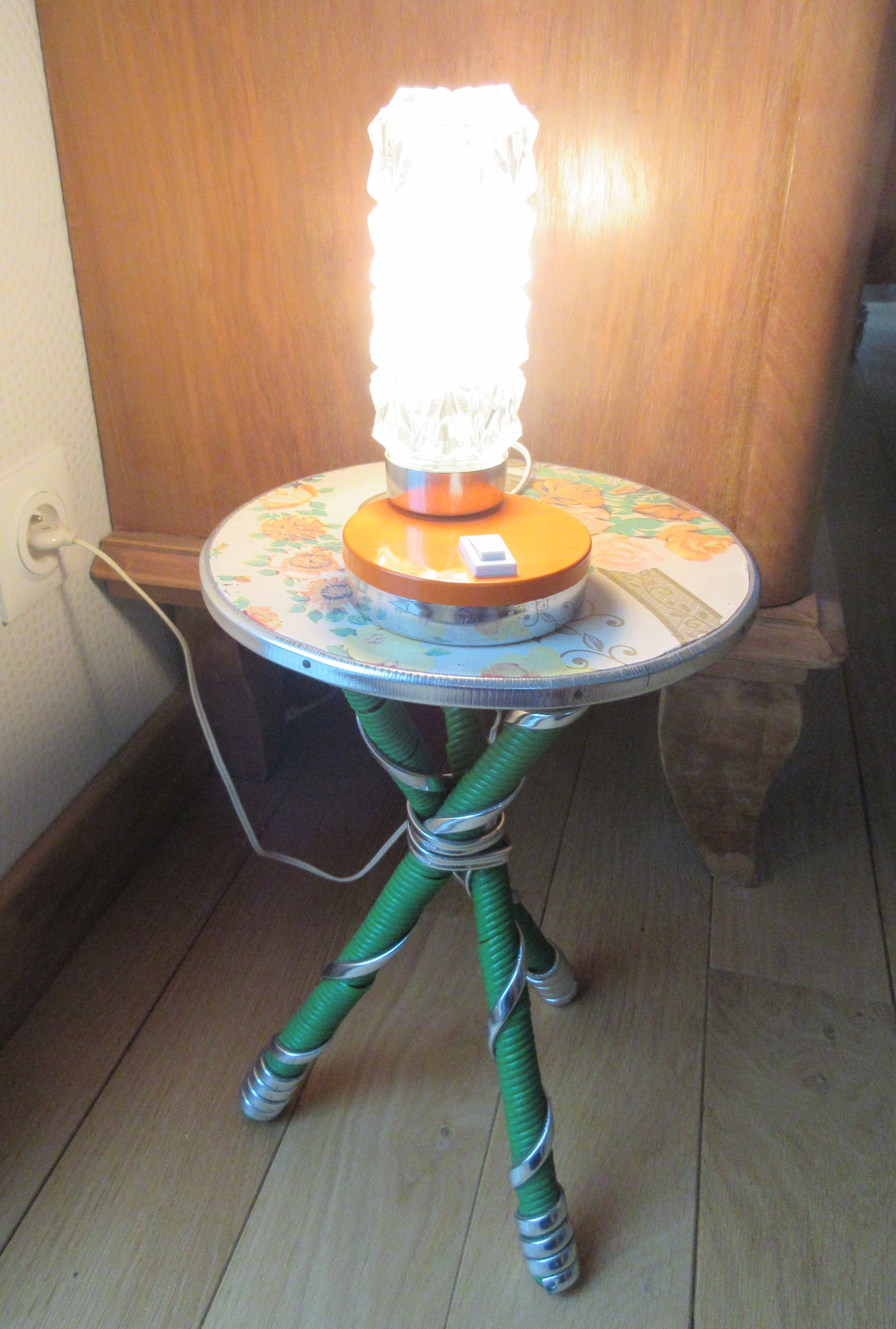 Vintage orange lamp