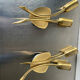 Pair of danish  mcm brass wall lamps sconces by fog & mørup
