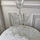 Set of 6 large crystalline glass wine glasses 50-60s