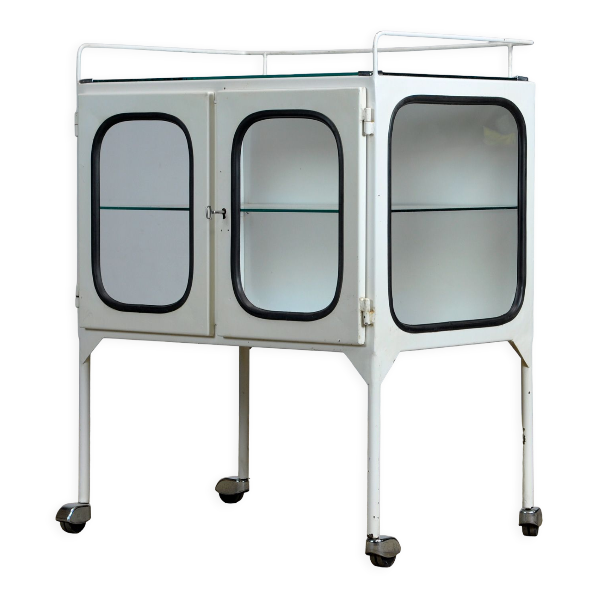 Vintage Iron Medical Trolley, 1970s