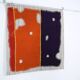 Deep Purple Minimalist Wall Hanging, 3x4 Textile Tapestry, 106x115 Cm