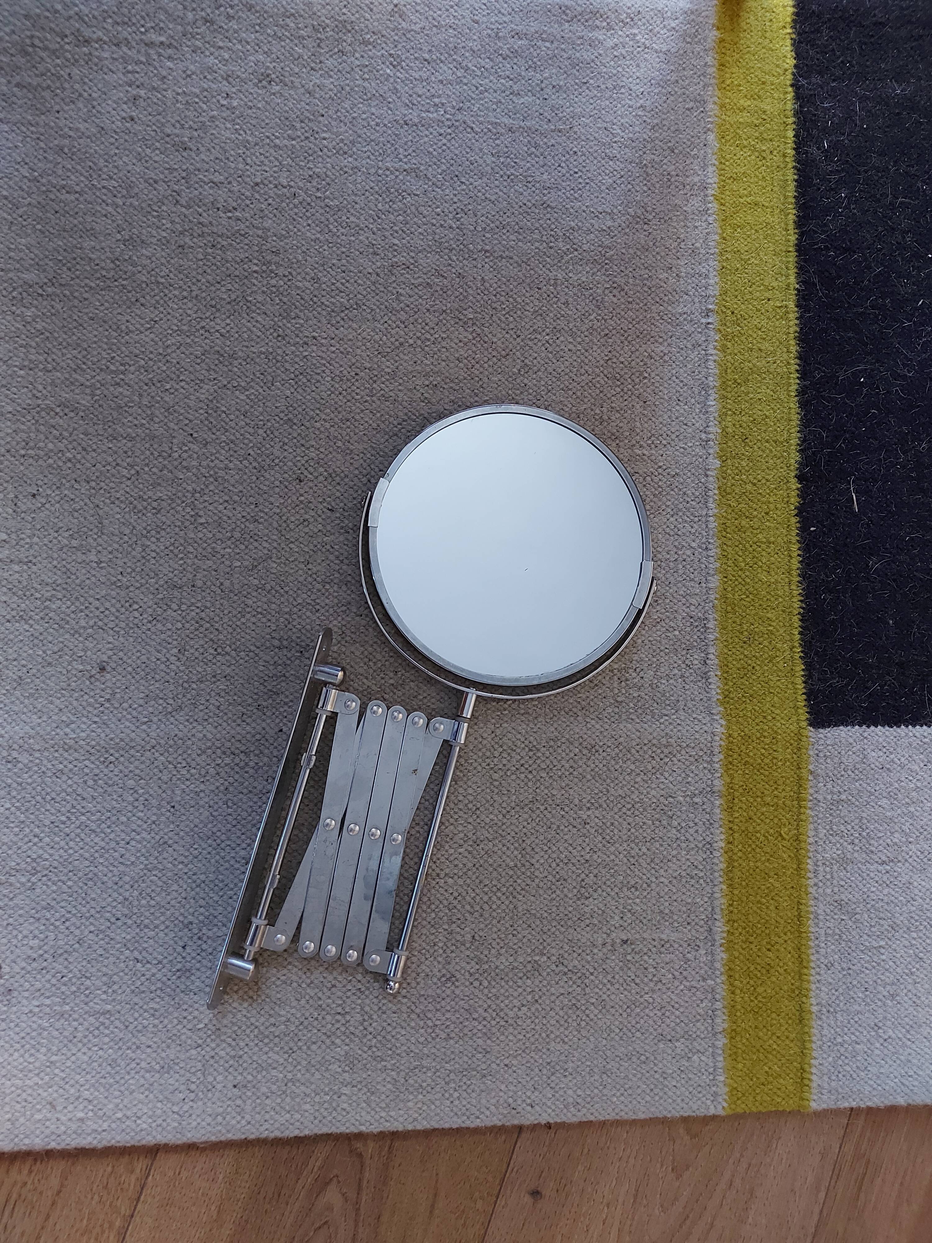 Vintage accordion mirror