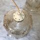 Suspension tulipe en verre vintage