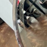Round vintage chrome mirror