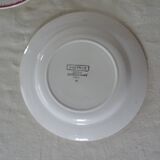 5 assiettes  plates Digoin Sarreguemines Bagatelle  384112 faience ancienne