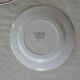 5 flat plates Digoin Sarreguemines Bagatelle 384112 antique faience