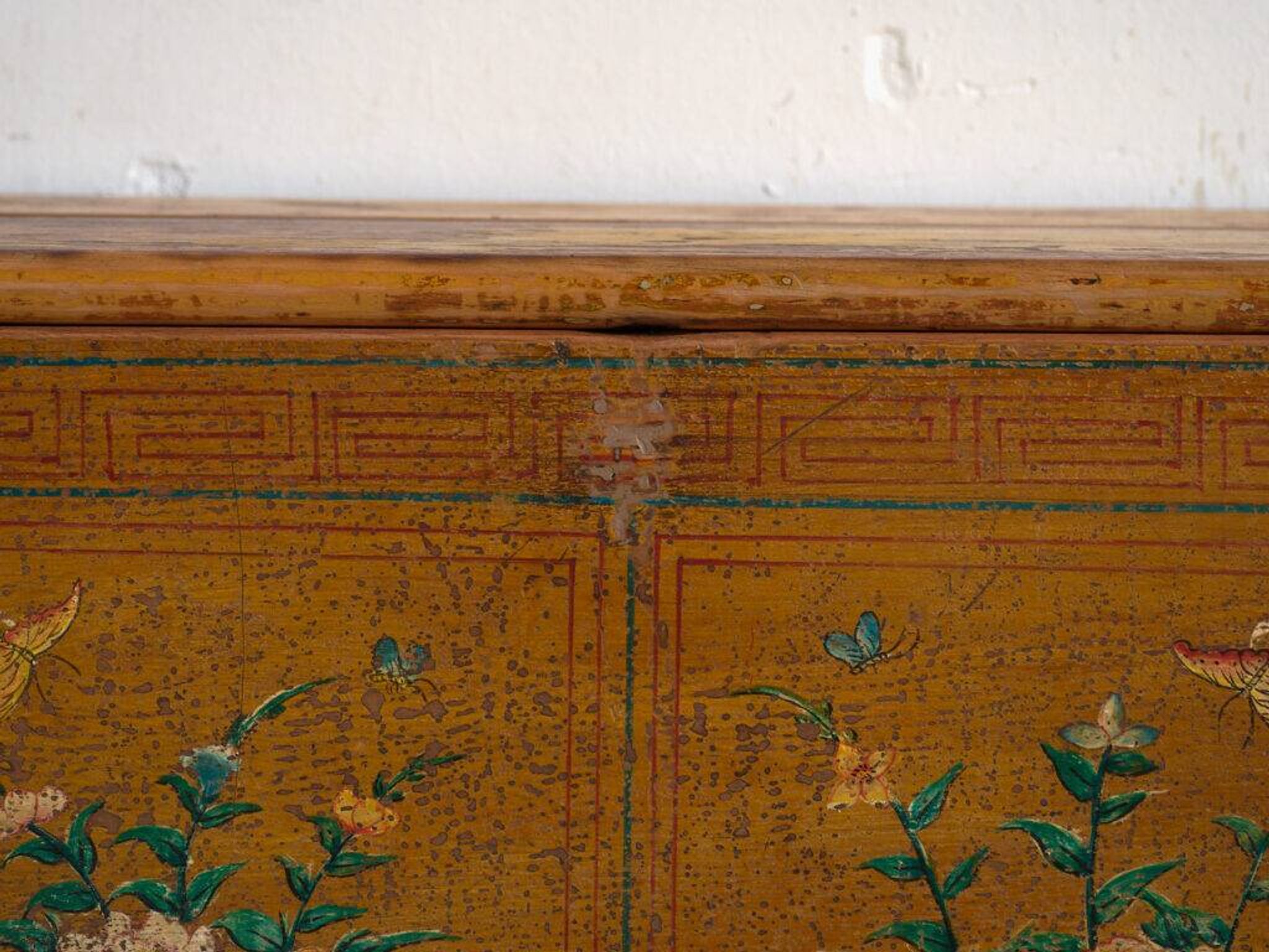 Coffre chinois avec peinture originale – Chine, vers 1900