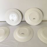 Flat ironstone plates bft 19th century