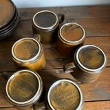 6 West German coffee cups