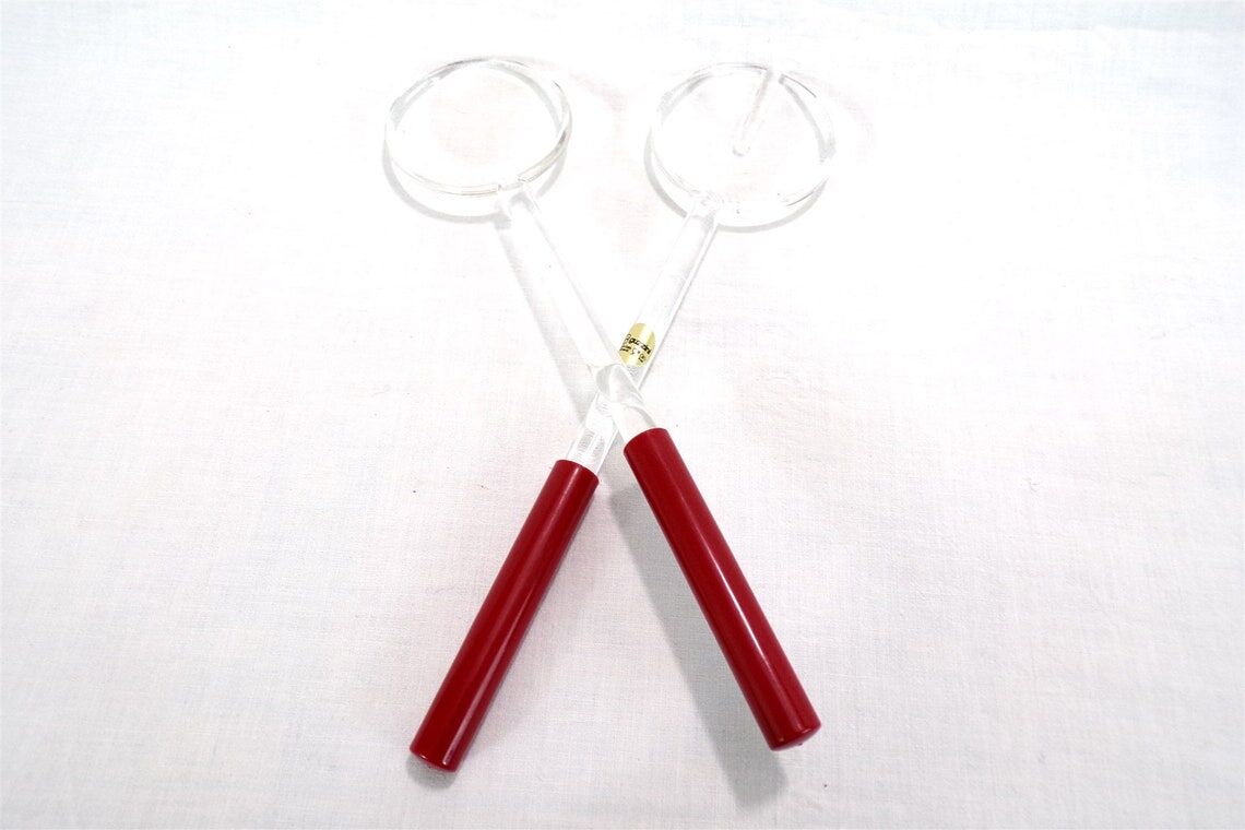 Salad service design Guzzini made in Italy 70s